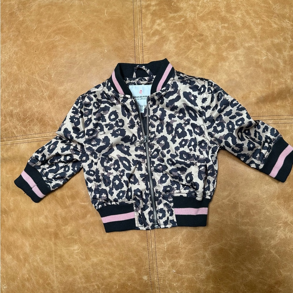 Urban Republic leopard bomber jacket
